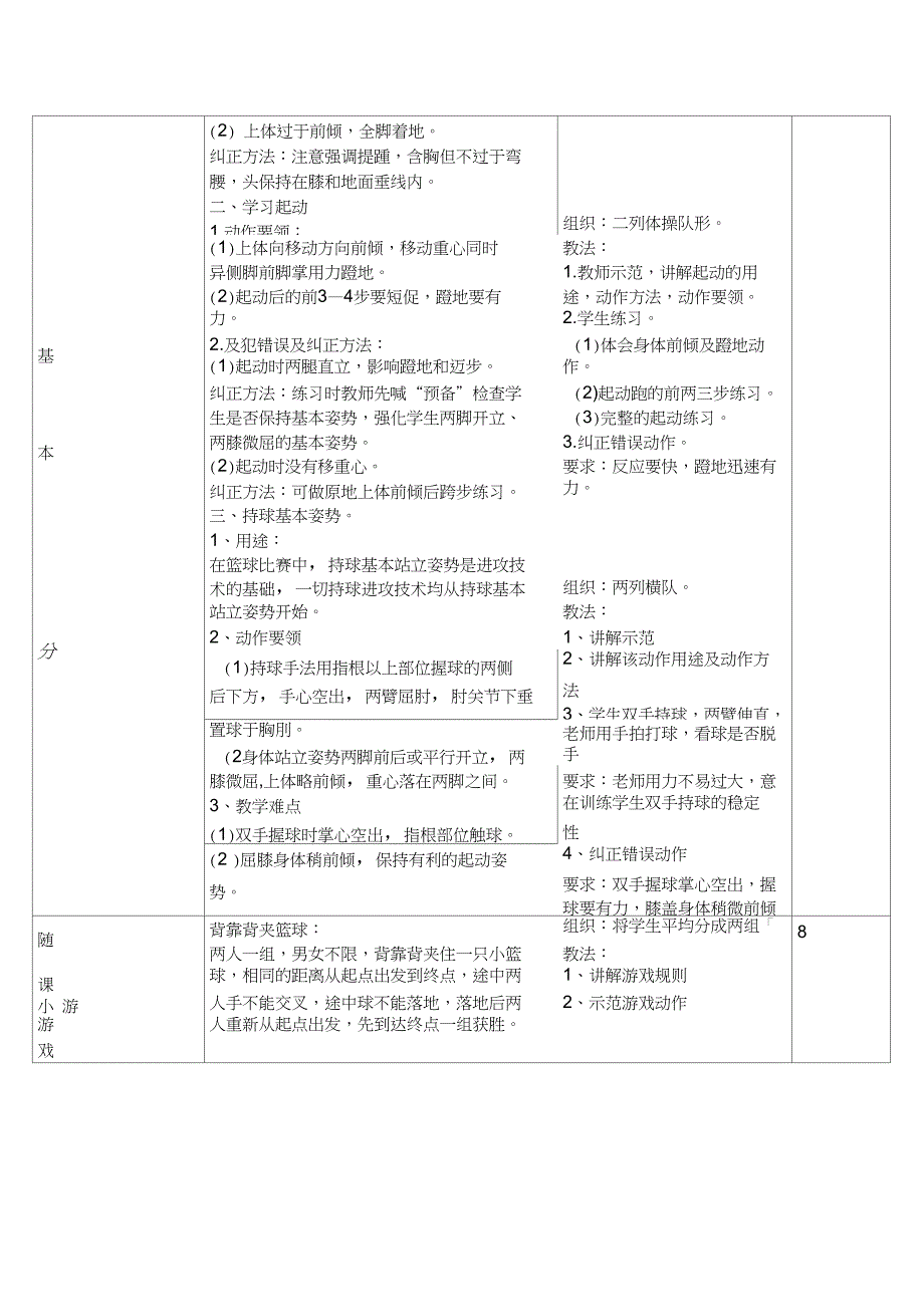 完整版篮球基本持球姿势教案_第2页