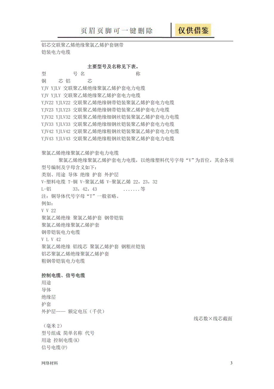 各种电缆型号大全【技术相关】_第3页