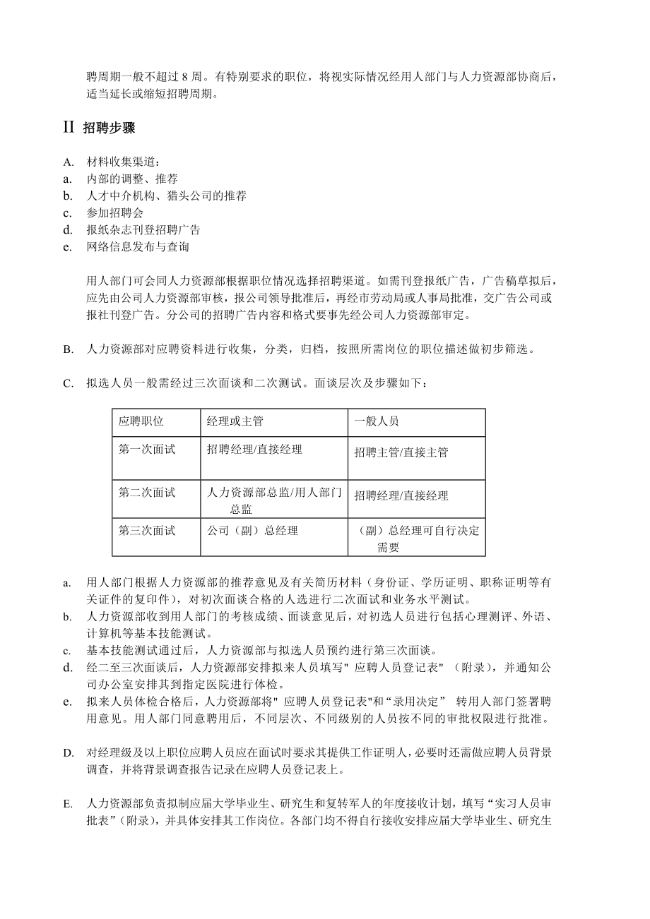 人力资源管理手册样本_第4页