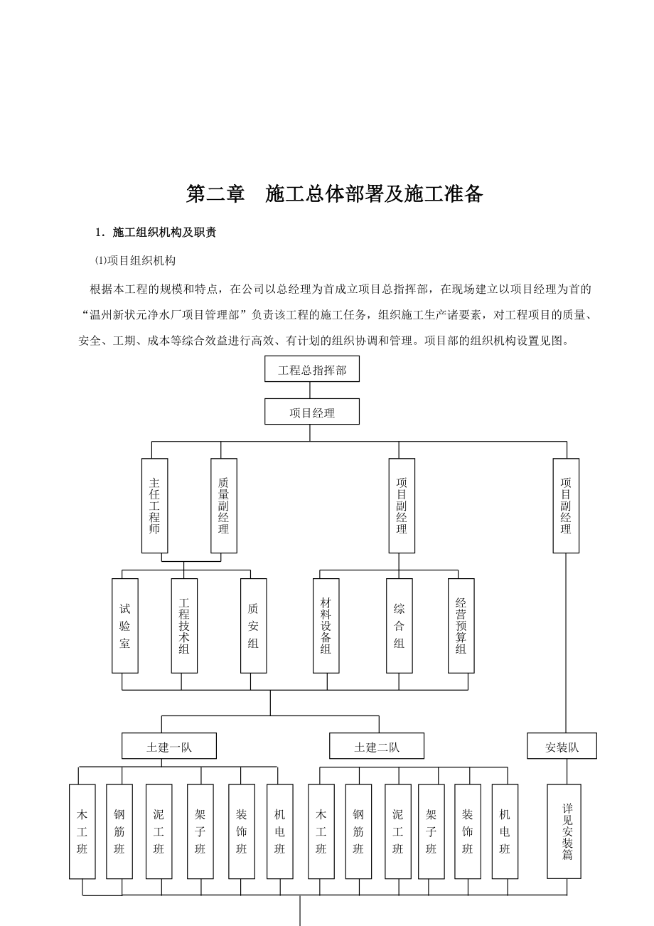 某水厂建设安装工程施工组织设计_第3页