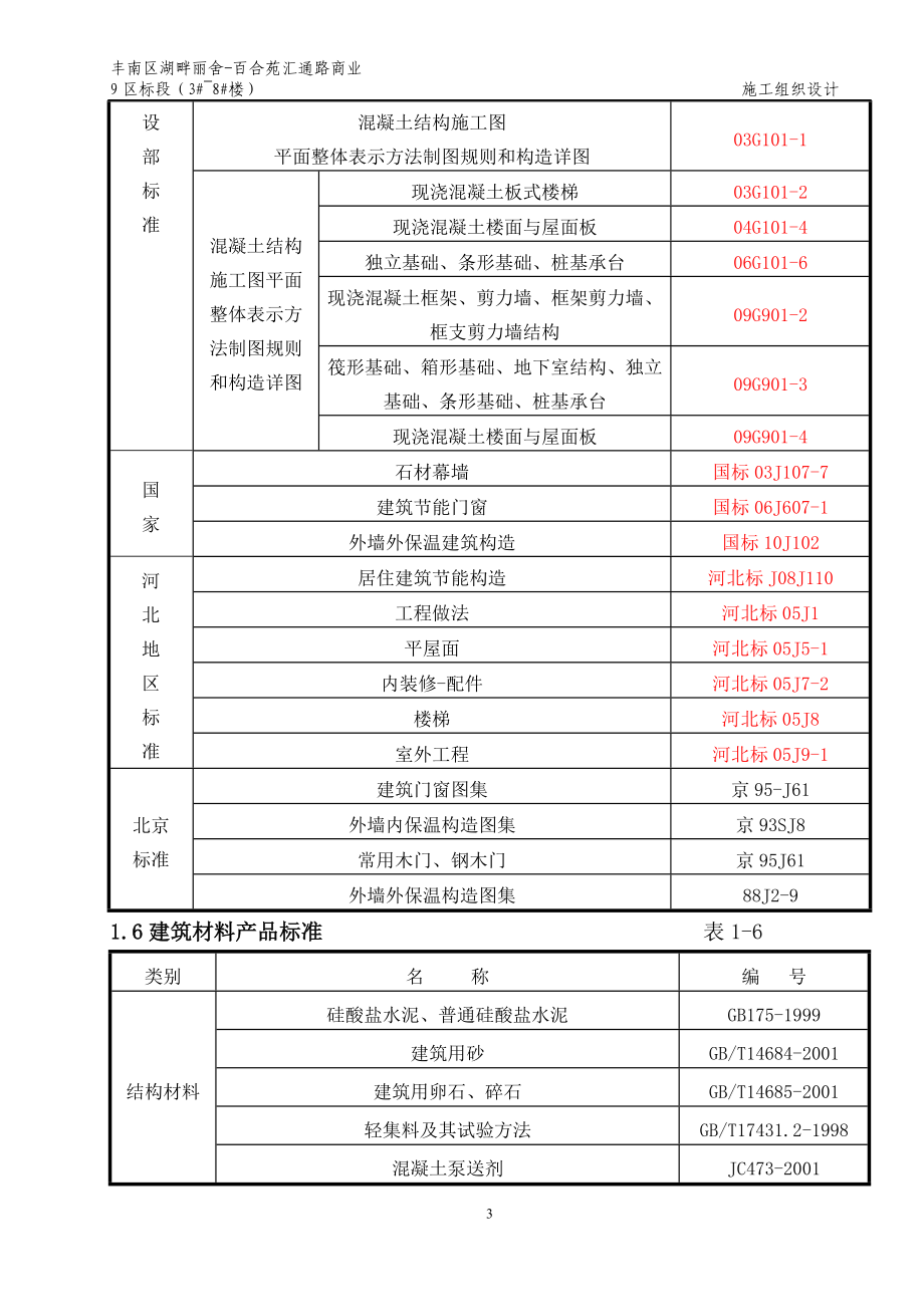 丰南区湖畔丽舍百合苑汇通路商业 9 区标段施工组织设计_第3页