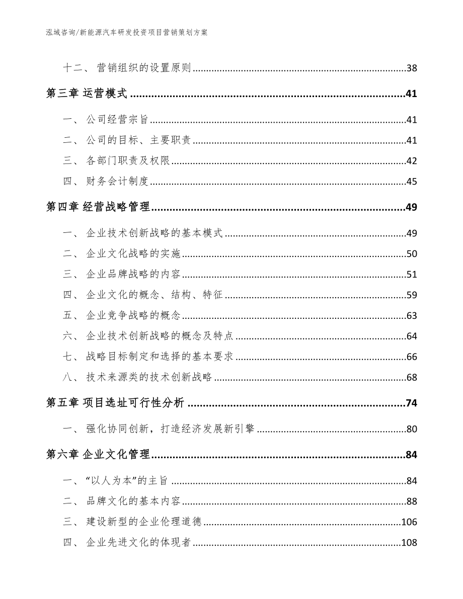 新能源汽车研发投资项目营销策划方案（模板范本）_第3页