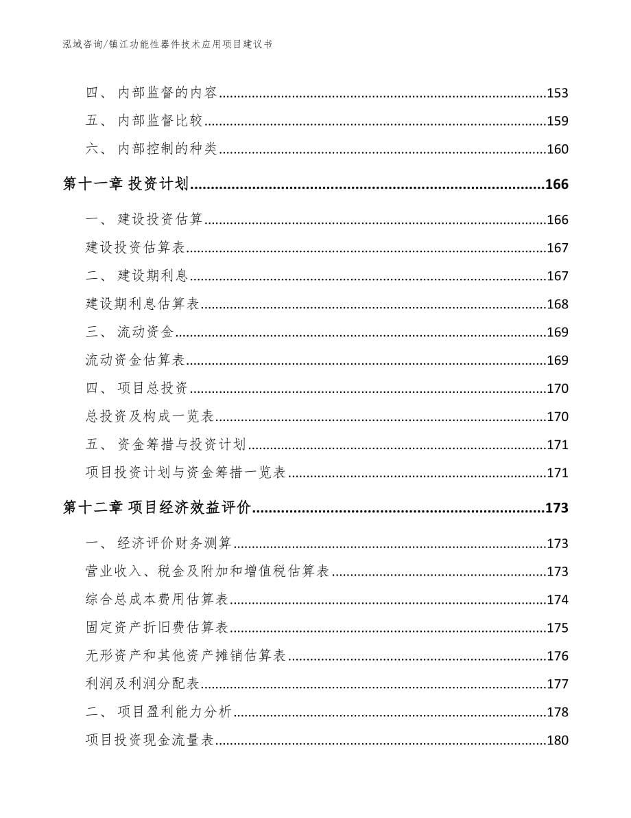 镇江功能性器件技术应用项目建议书参考模板_第5页