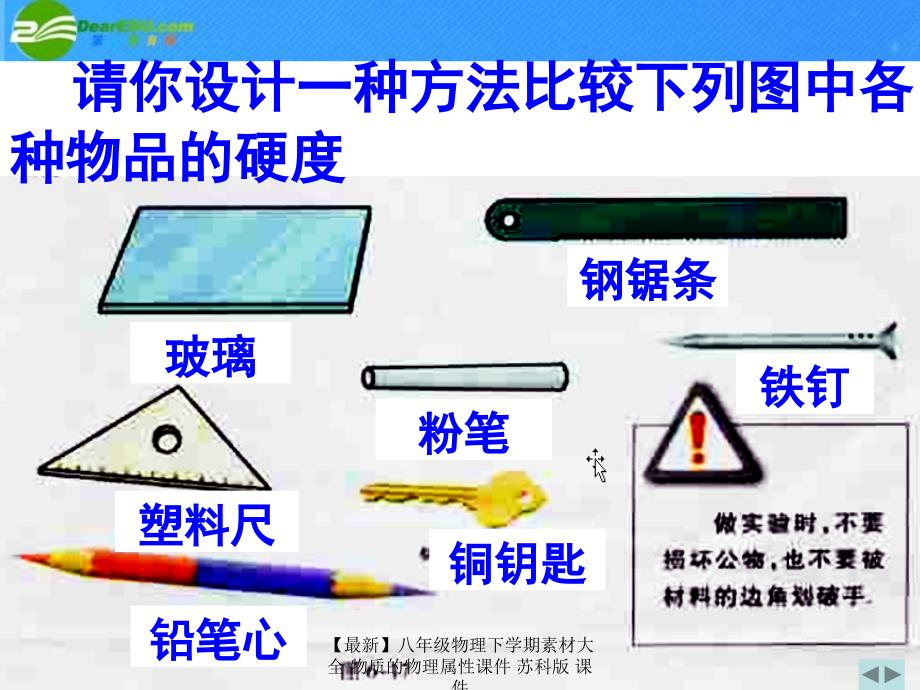 最新八年级物理下学期素材大全物质的物理属性课件苏科版课件_第4页