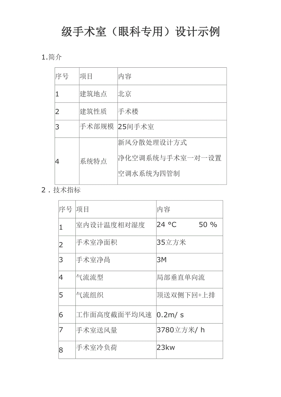 1级手术室(眼科专用)设计_第1页