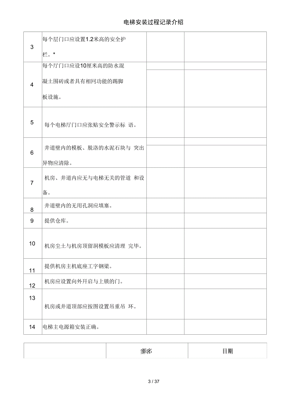 电梯安装过程记录介绍_第3页