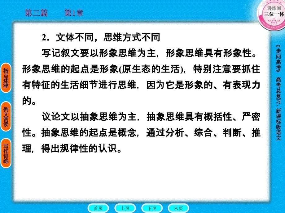 走向高考贾凤山高中总复习语文第3篇1章作文序列化.ppt_第5页