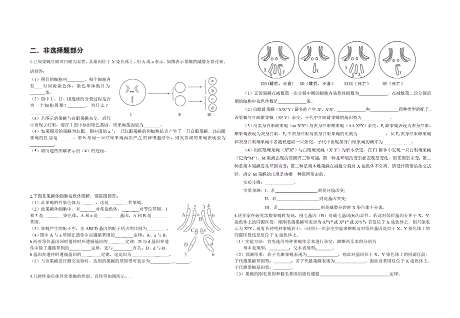 伴性遗传练习_第4页