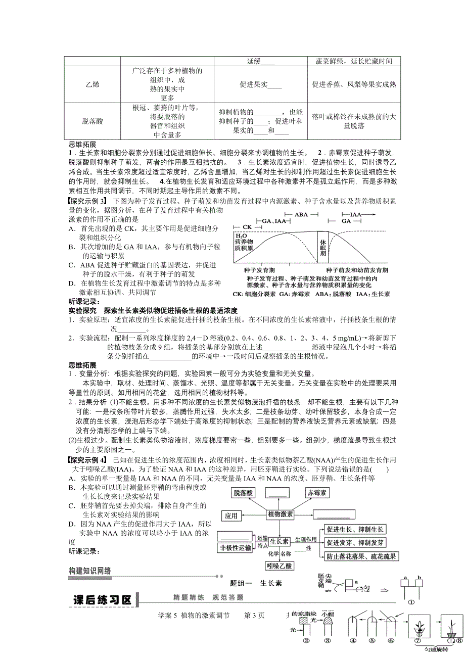 学案5植物的激素调节_第3页