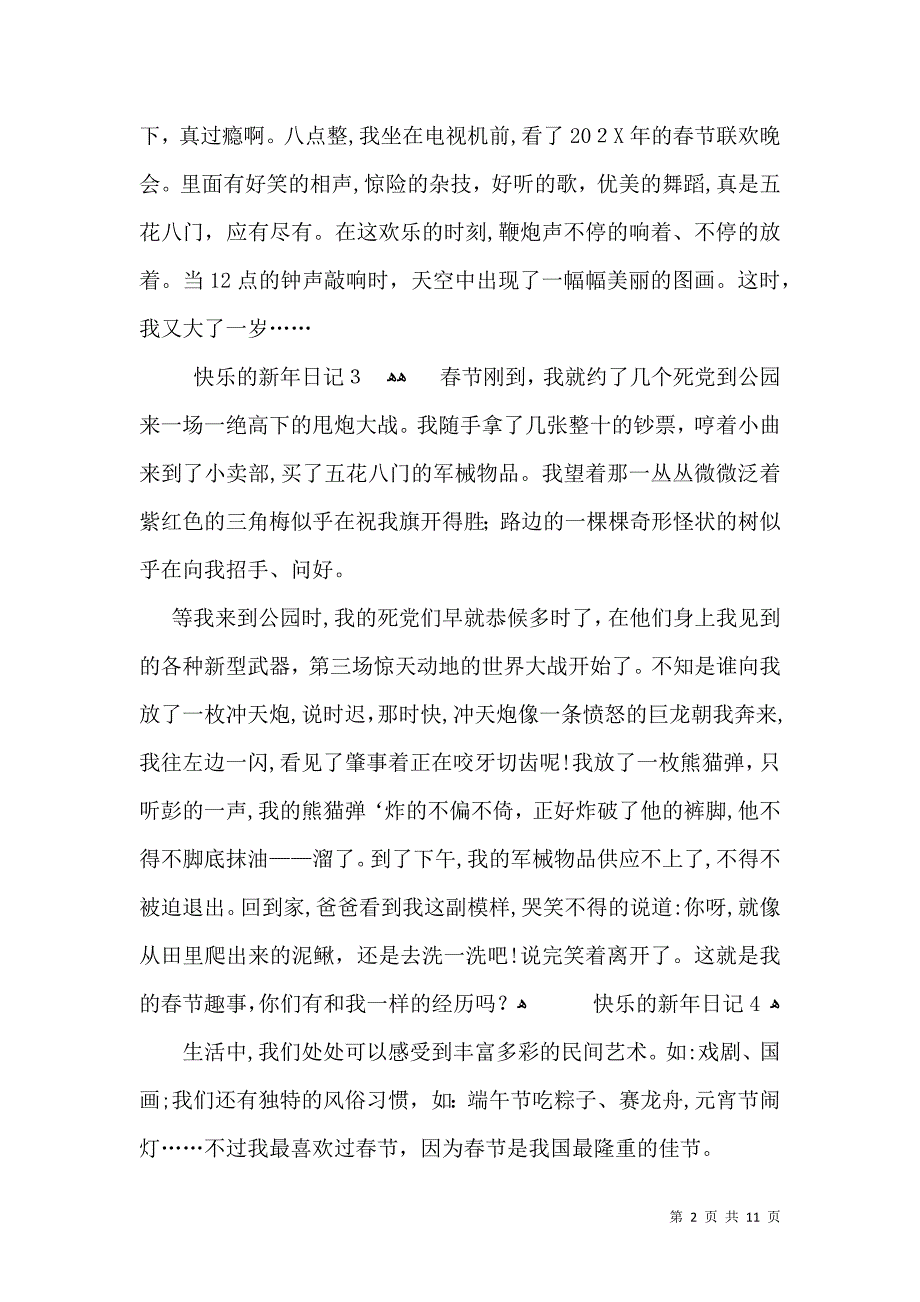 快乐的新年日记_第2页