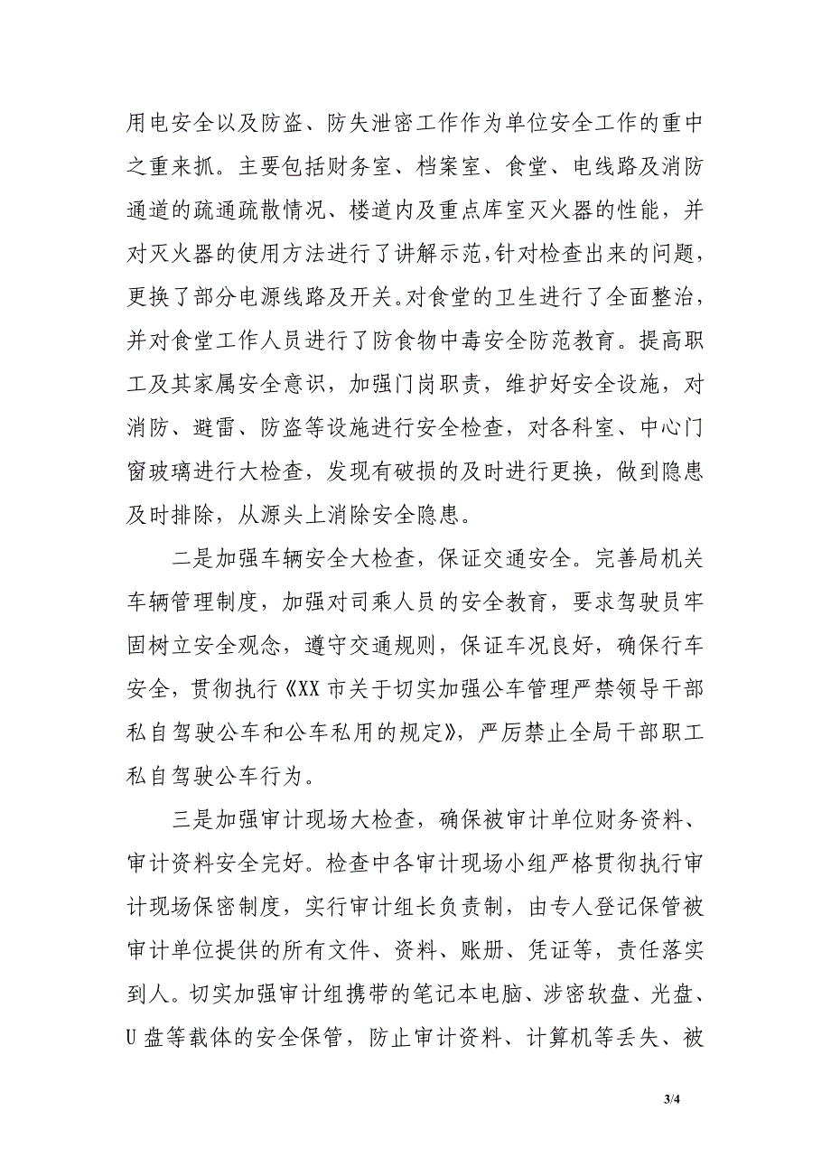 市审计局2016年安全大检查情况报告_第3页