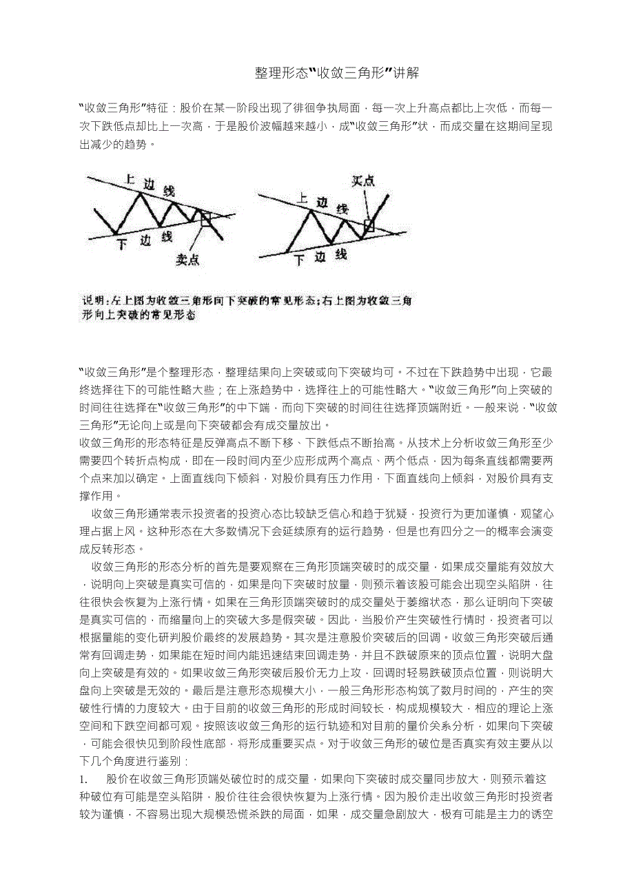 整理形态“收敛三角形”讲解_第1页