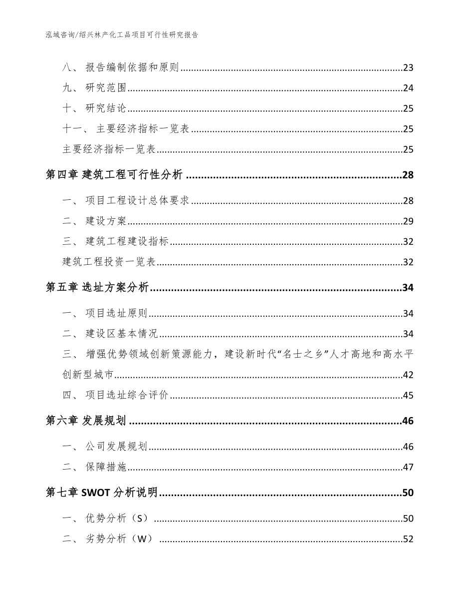 绍兴林产化工品项目可行性研究报告（范文模板）_第3页