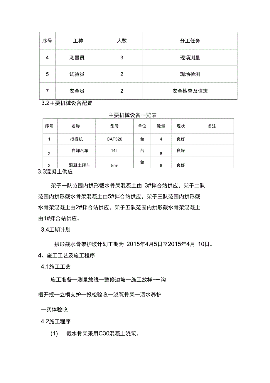 路基拱形骨架护坡施工方案_第4页