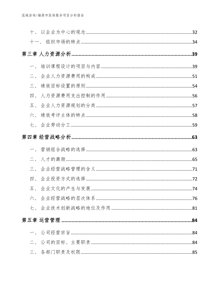 福鼎市医保服务项目分析报告模板参考_第3页