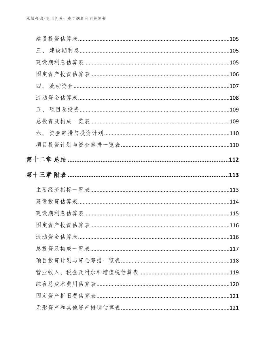 陇川县关于成立烟草公司策划书（模板范文）_第5页