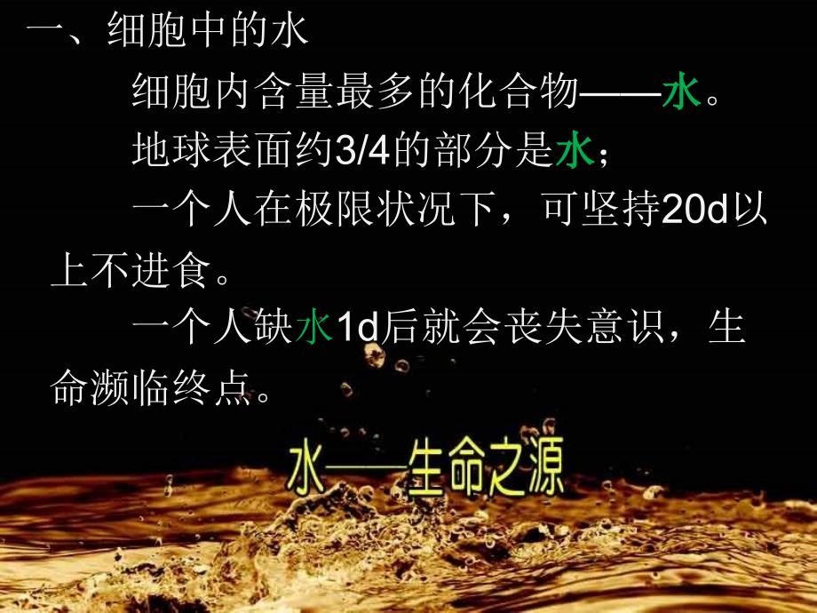 高中生物 2.5 细胞中无机物课件 新人教版必修1_第3页