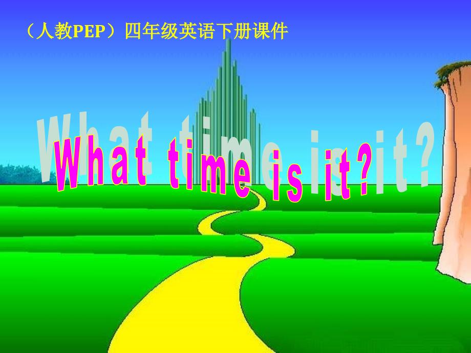 人教PEP版英语四下Unit2WhatTimeIsIt课件之二_第1页