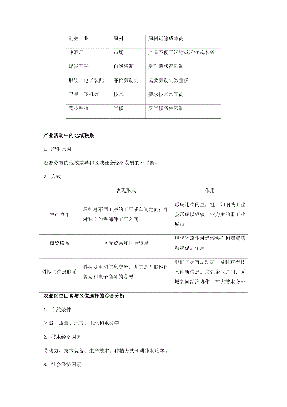 (完整版)地理知识点梳理-产业活动的区位条件-推荐文档.doc_第2页