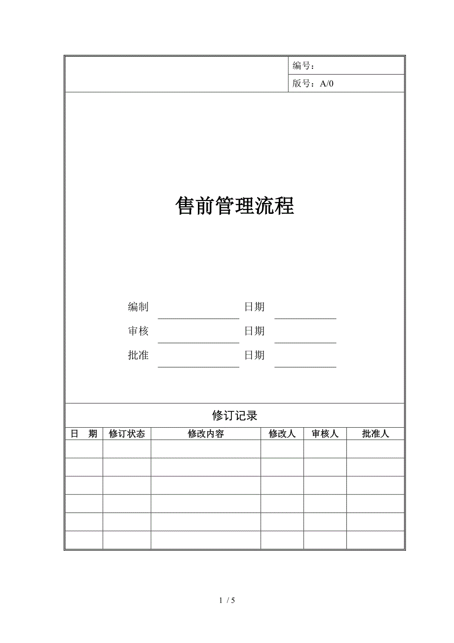 房地产开发公司售前管理流程_第1页