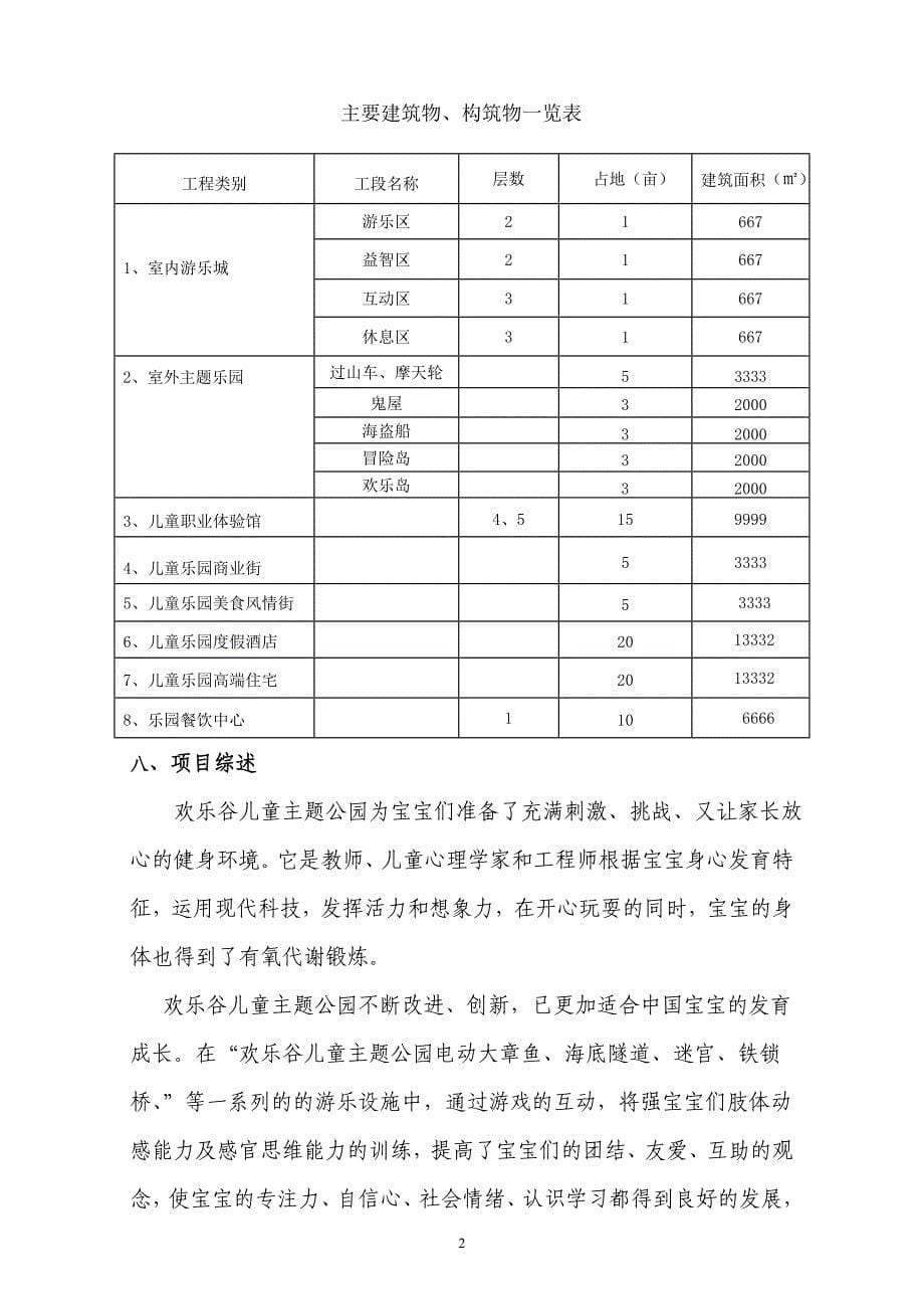 儿童主题乐园策划方案_第5页