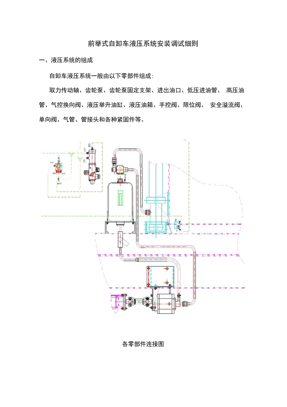 自卸车液压系统安装指南设计_第1页