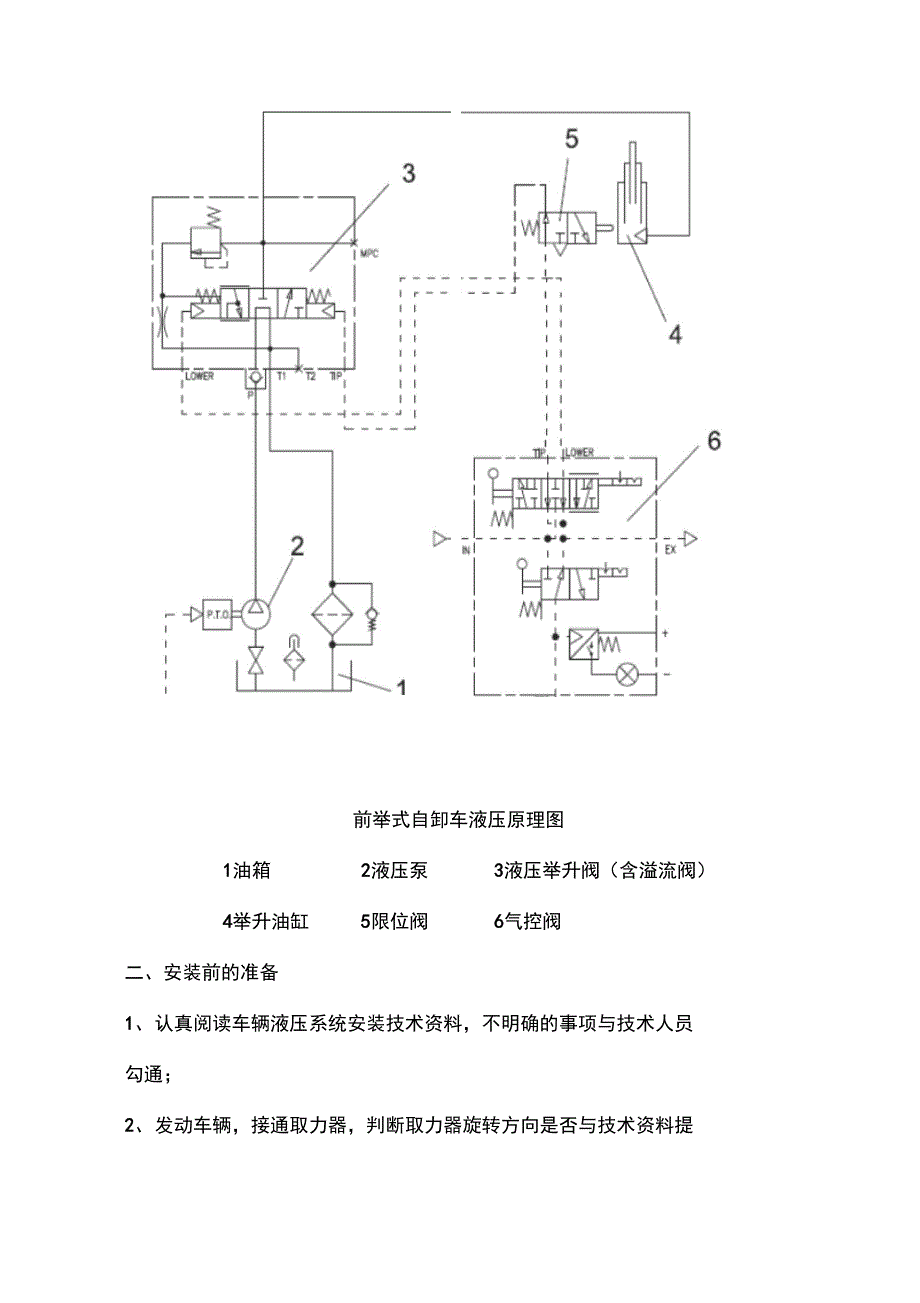 自卸车液压系统安装指南设计_第2页