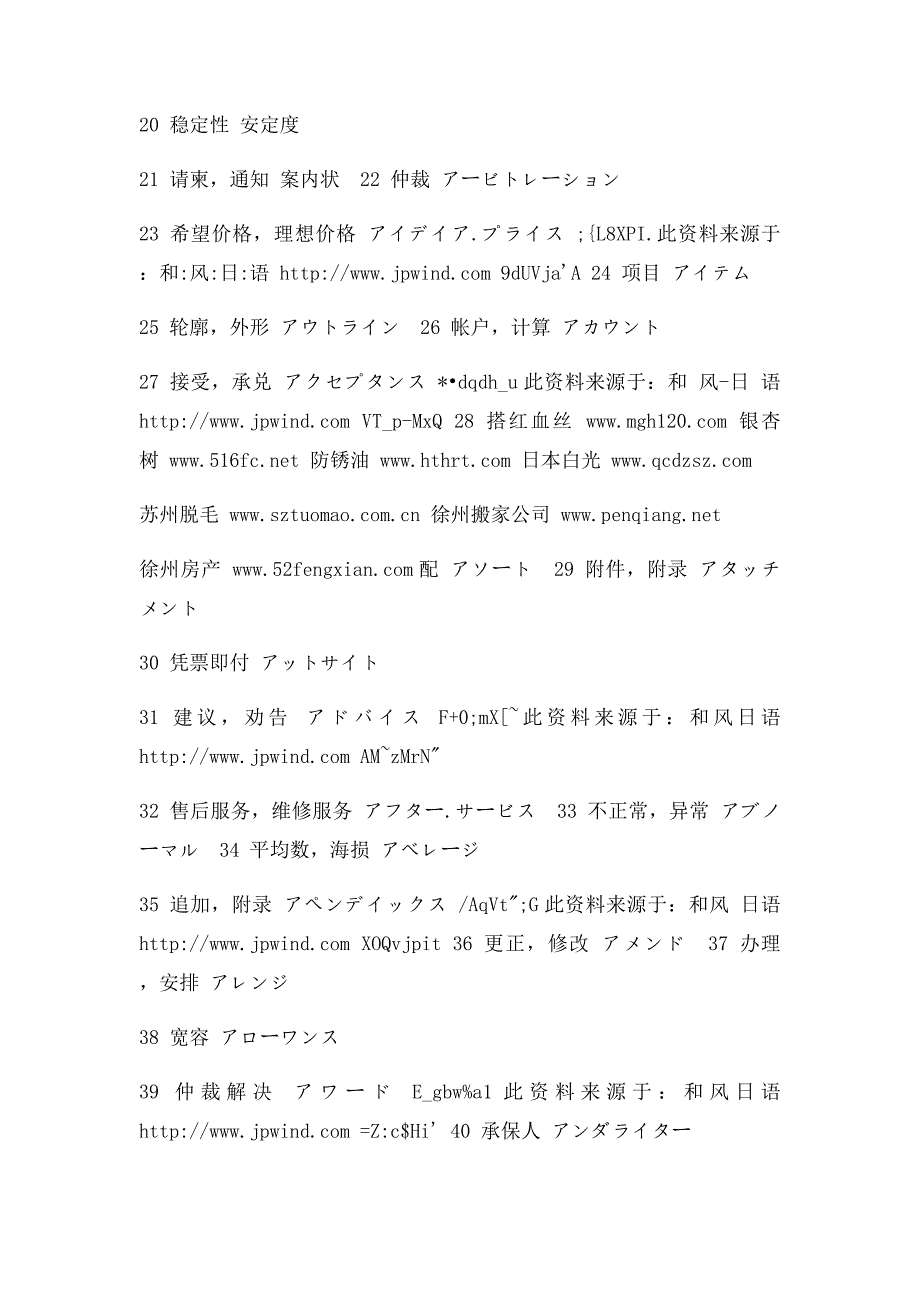 常用日语国际贸易用语_第2页