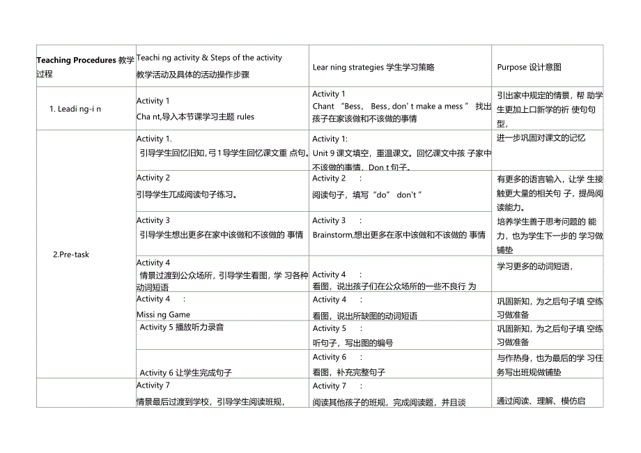 五下unit9Funwithlanguage教学设计_第3页