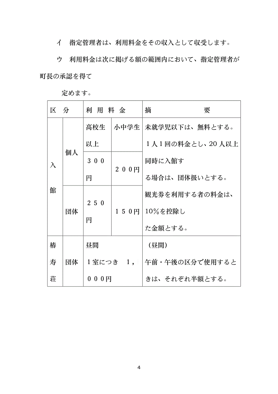 田上町文化财椿寿荘指定管理者募集要项_第4页