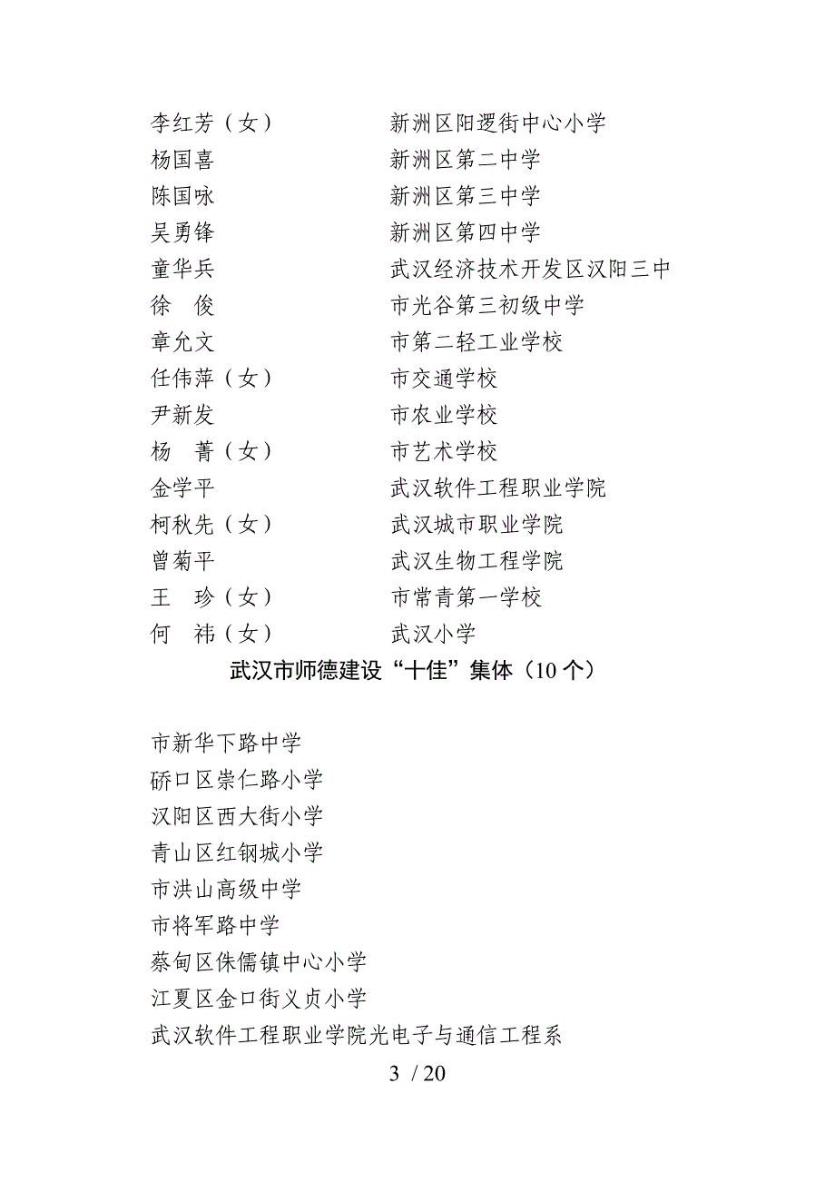 武汉市师德建设十佳教师参考_第3页