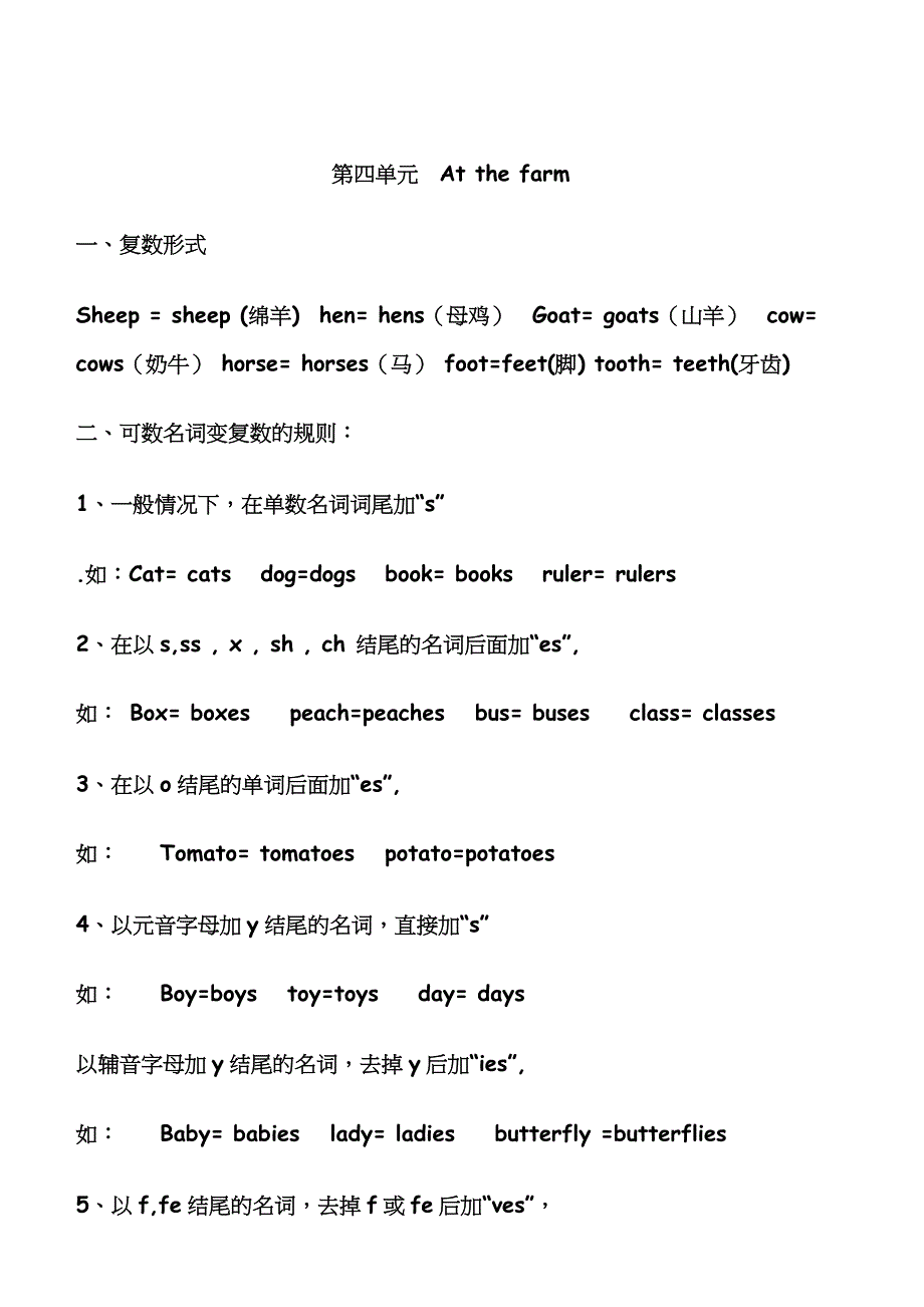 (完整版)人教版小学四年级英语下册语法知识点.doc_第4页