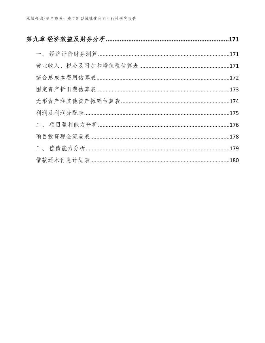 陆丰市关于成立新型城镇化公司可行性研究报告【模板参考】_第5页