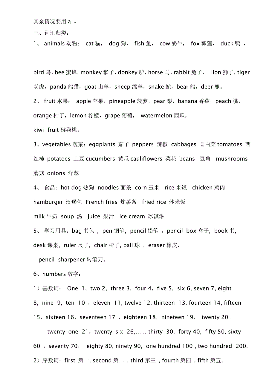 小学英语毕业考试总复习资料小学六年级英语总复习_第3页