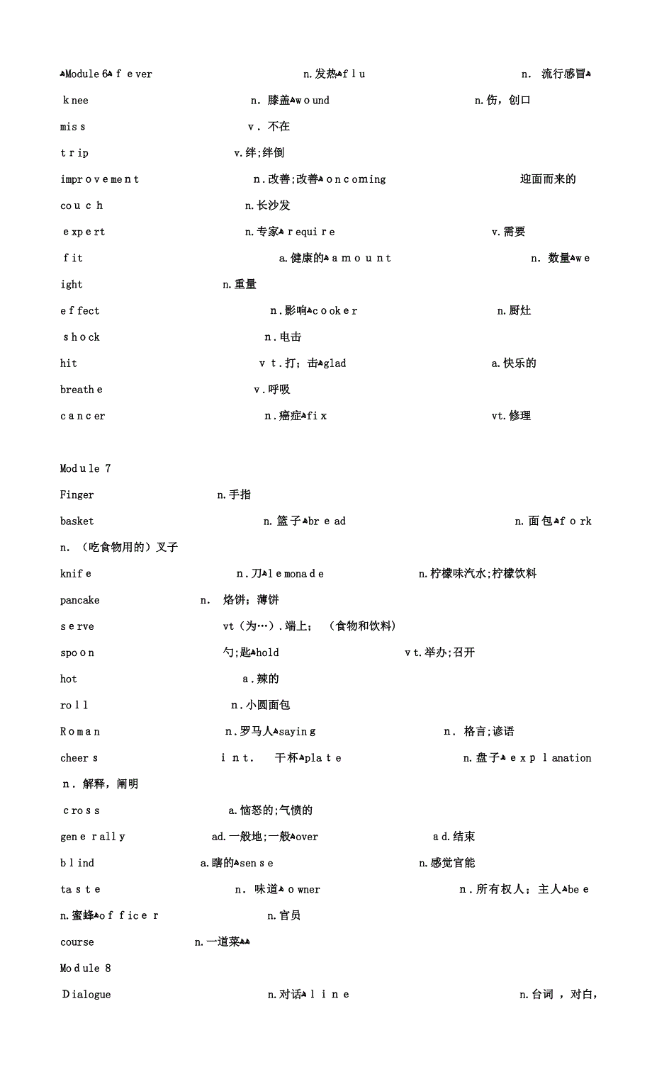 外研版九年级英语下册单词表_第3页