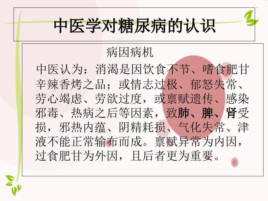 糖尿病高血压中医健康教育讲座_第5页