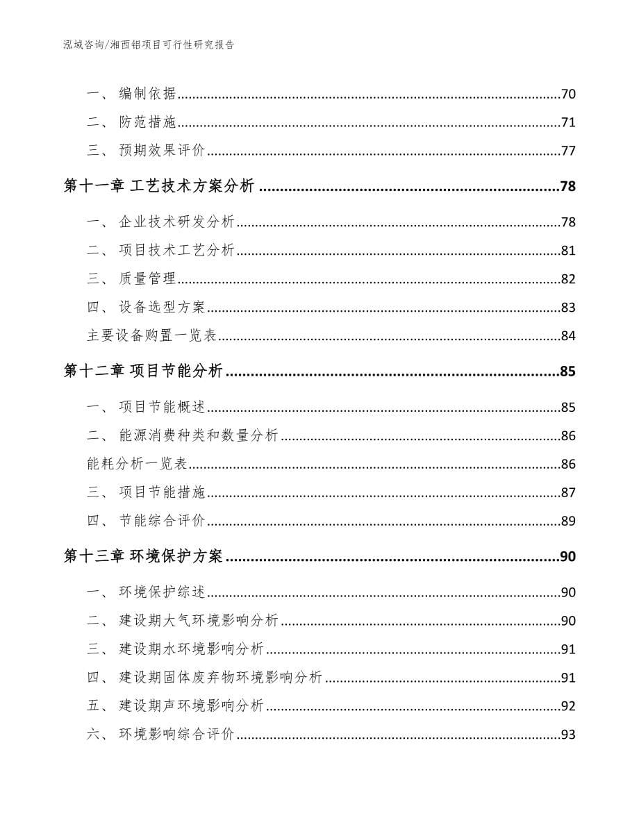 湘西铝项目可行性研究报告（模板范本）_第5页