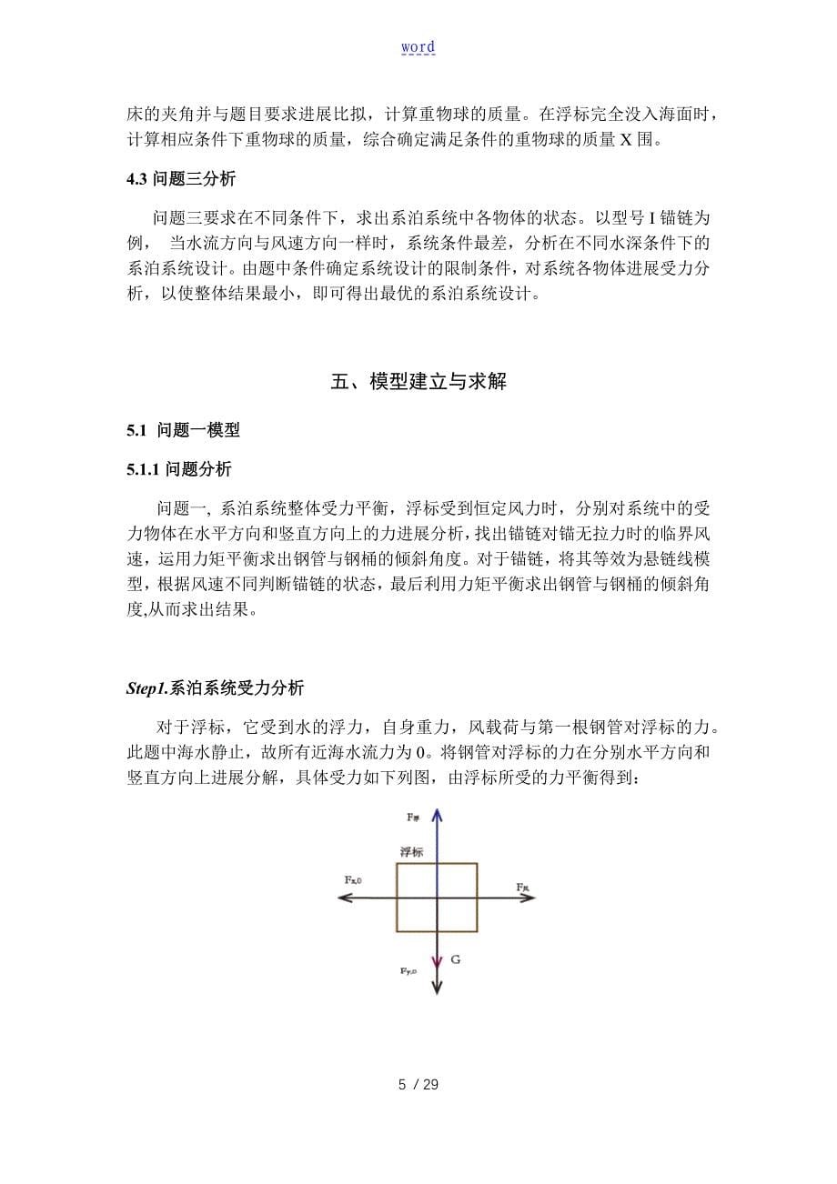 2016数学建模A题系泊系统设计_第5页