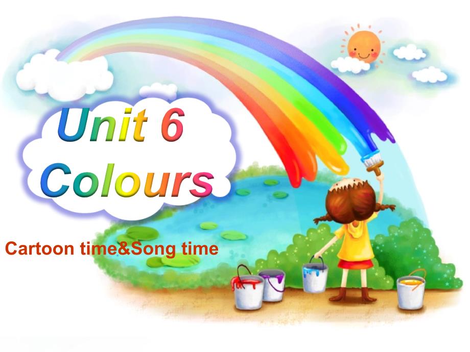 三年级上册英语课件－Unit 6ColoursCartoon time教学文档_第1页