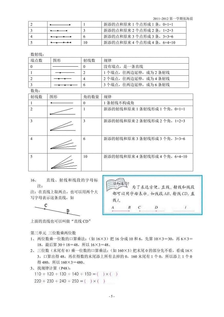 四年级第一学期知识点汇总(数学).doc_第5页