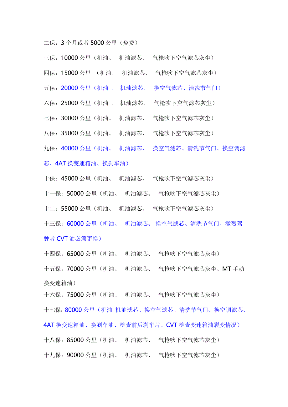 轩逸维修保养清单.doc_第3页