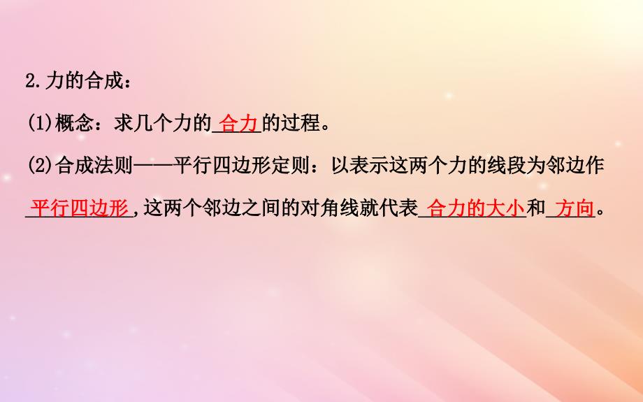 2018高中物理 第三章 相互作用 3.4 力的合成2课件 新人教版必修1_第3页