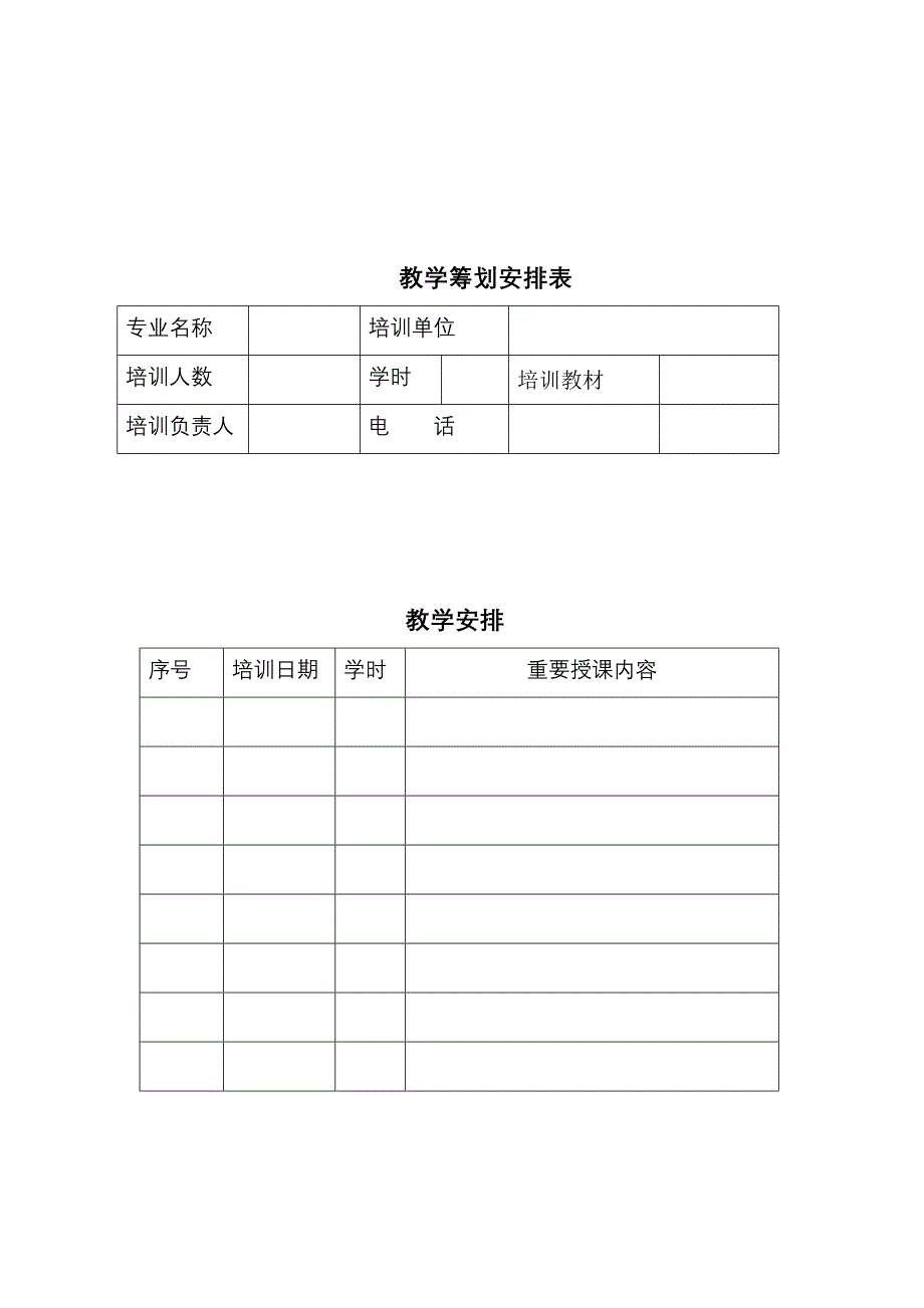 基层农技推广人员培训教学管理标准手册培训专业培训区县_第2页