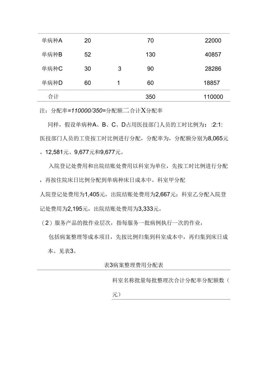 运用作业成本法优化医院单病种成本_第5页