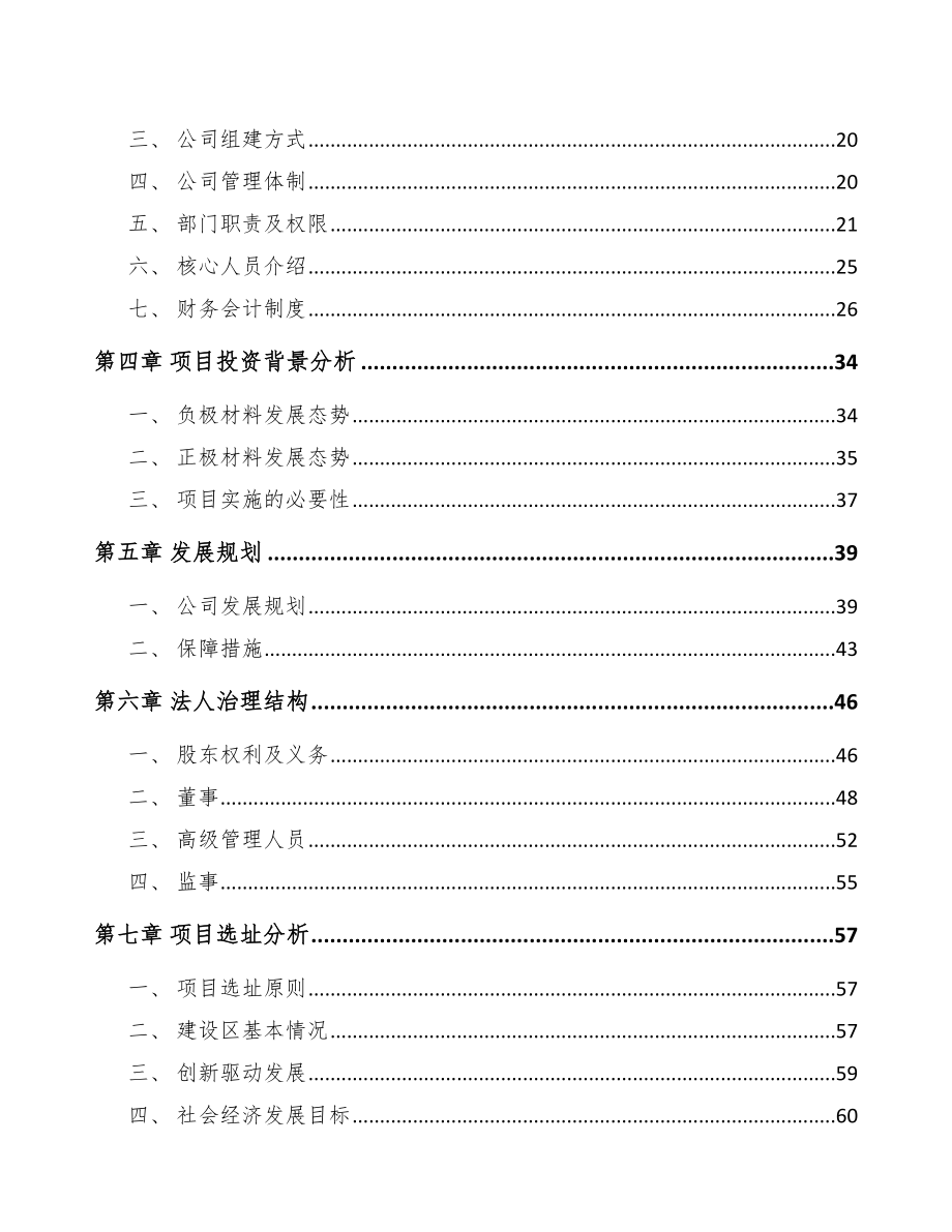 成立年产xxx吨锂电材料公司方案_第4页