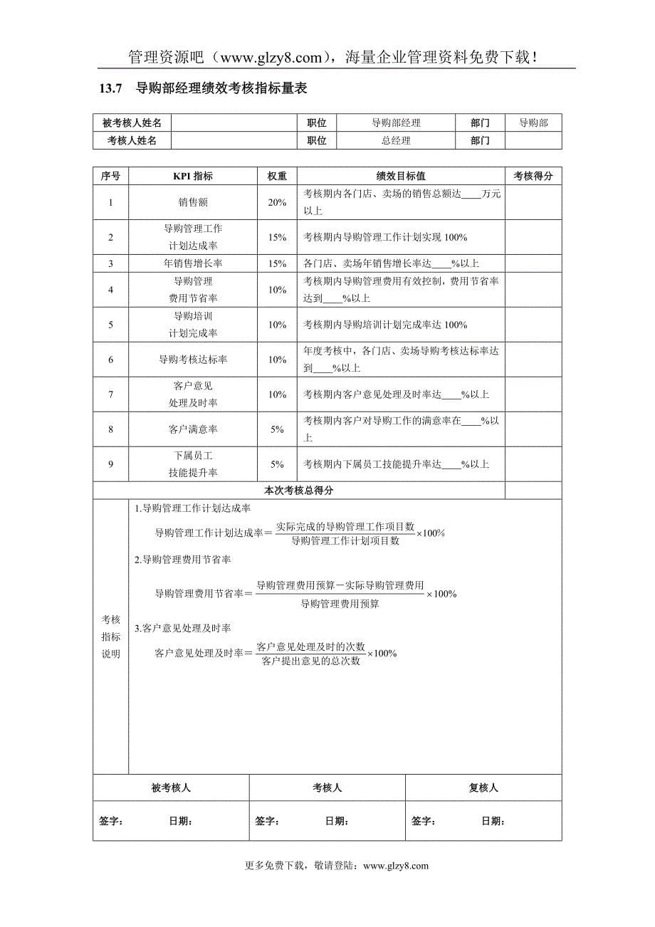 第13章 销售促销人员绩效考核(DOC 8)_第5页