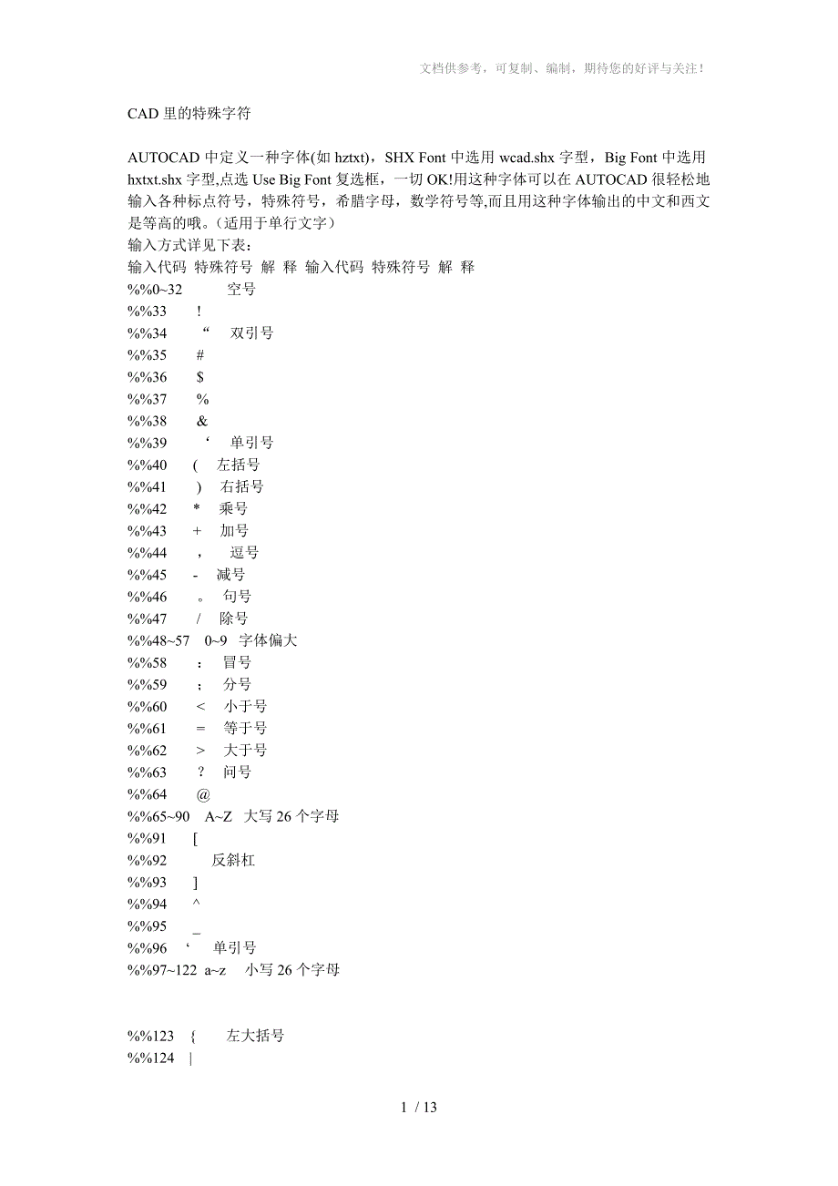 CAD特殊字符输入_第1页