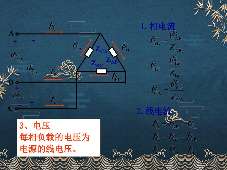 30三相负载三角形连接及功率的计算ppt课件全_第2页