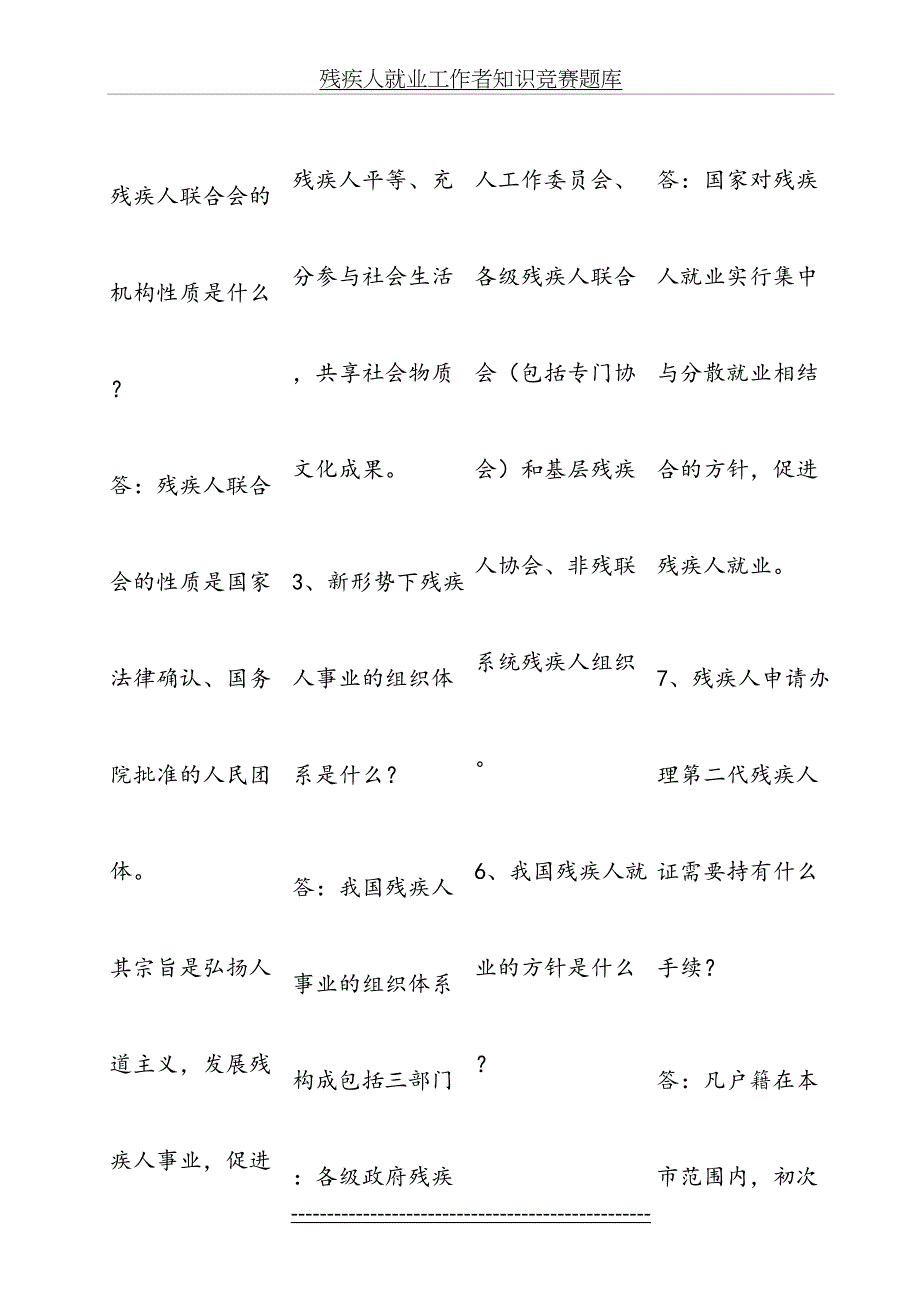 残疾人工作知识竞赛题70题定缩_第2页