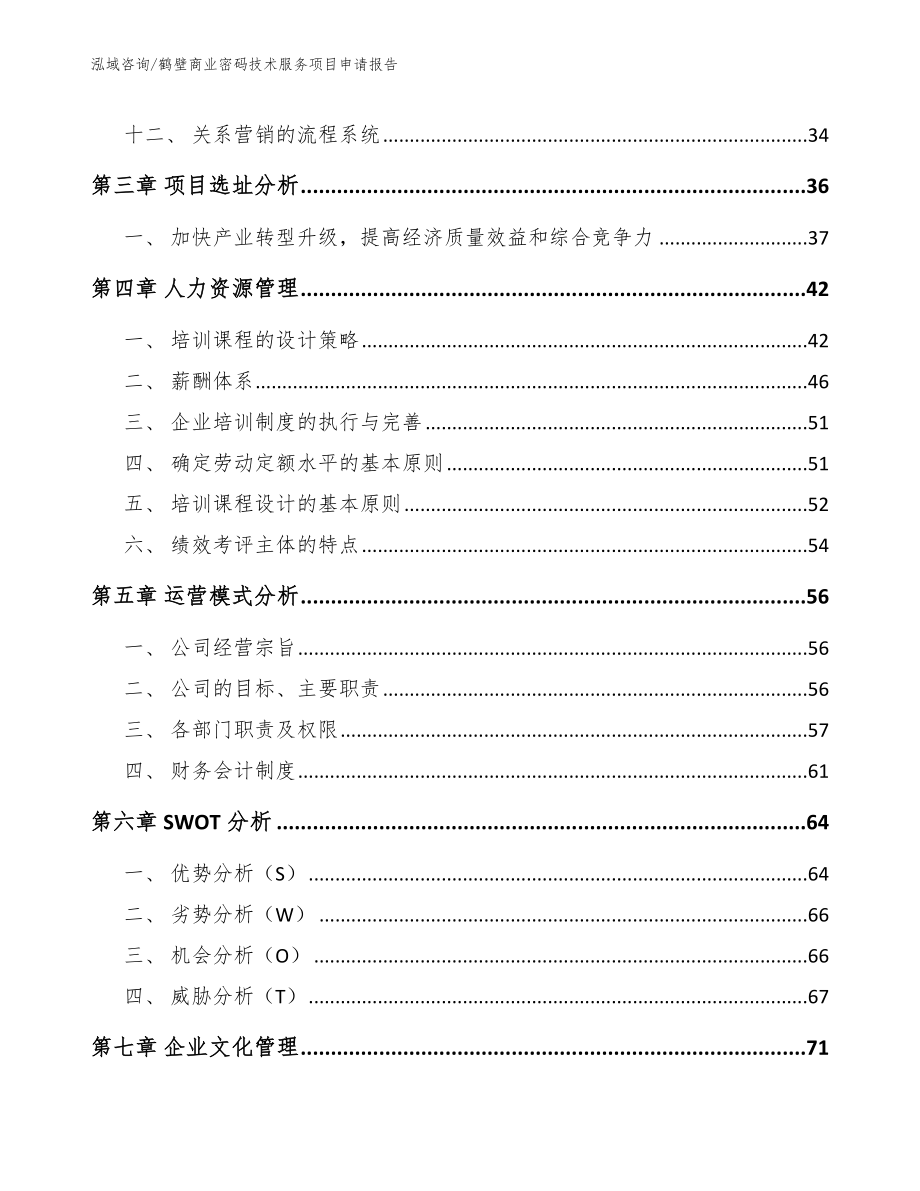 鹤壁商业密码技术服务项目申请报告_第2页